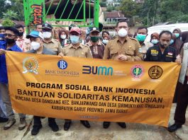 BI Berkolaborasi Beri Bantuan pada Terdampak Bencana di Garut