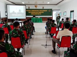 Korem 062/Tn Menggelar Sosialisasi P4GN Triwulan I Th. 2021
