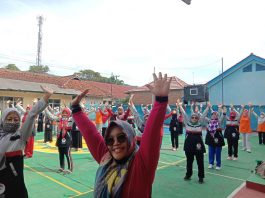 HIMPAUDNI Kecamatan Selaawi Gelar Pelatihan Senam Indonesia Bersatu Bersih Narkoba