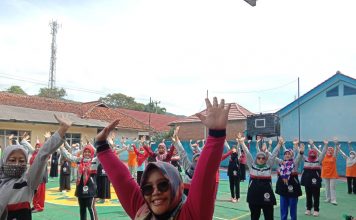 HIMPAUDNI Kecamatan Selaawi Gelar Pelatihan Senam Indonesia Bersatu Bersih Narkoba