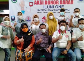 ILUNI ONE SMPN 1 Garut, Gelar Aksi Donor Darah Pertama