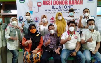 ILUNI ONE SMPN 1 Garut, Gelar Aksi Donor Darah Pertama