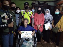 HUT Pramuka ke-60, Kwarran Mekarmukti Salurkan Bantuan dari Baznas Kabupaten Garut