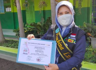 Sebanyak 16 Pelopor GLN SMPN 1 Kadungora Menerima Sertifikat