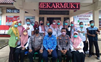 Semangat Menyukseskan Vaksinasi di Kecamatan Mekarmukti Terus Membara