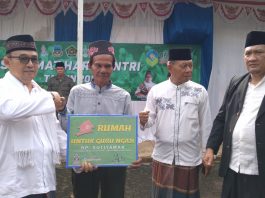 Hari Santri 2022, Guru Ngaji di Kecamatan Mekarmukti Mendapat Bantuan Rumah Tinggal