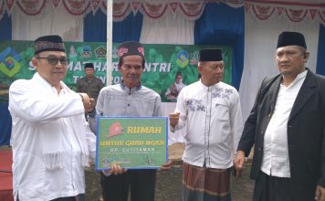 Hari Santri 2022, Guru Ngaji di Kecamatan Mekarmukti Mendapat Bantuan Rumah Tinggal
