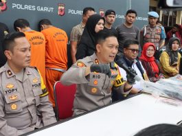 Polres Garut Press Release Kasus Pencurian dengan Pemberatan Modus Gembos Ban
