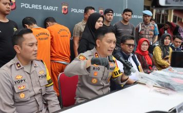 Polres Garut Press Release Kasus Pencurian dengan Pemberatan Modus Gembos Ban