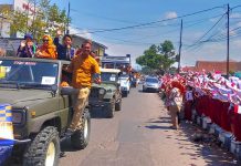 Juara Nasional Renang Diarak Keliling di Wilayah Garut Kota
