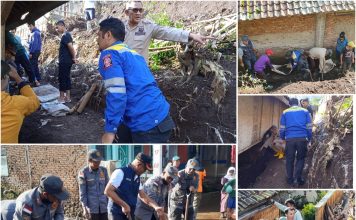Gerakan Bersama Penanganan Bencana Hidrometeorologi di Kecamatan Cigedug