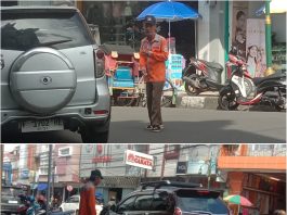 Hidupi Keluarga dari Penghasilan Jukir, Pak Maman Tetap Semangat Bekerja