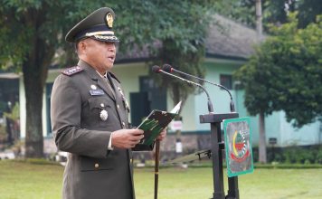 Dandenbekang III/2.B Garut Pimpin Upacara Peringatan Hari Lahir Pancasila Tahun 2025