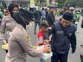 Ribuan Driver Online Gelar Aksi Damai, Polres Garut Lakukan Pengamanan Humanis