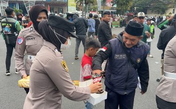 Ribuan Driver Online Gelar Aksi Damai, Polres Garut Lakukan Pengamanan Humanis