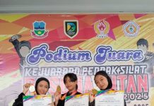 Tiga Siswa SDN 2 Tanjungkamuning Sabet Prestasi di Kejuaraan Pencak Silat Pesona Intan Priangan Open 2025