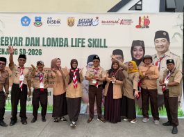 Lomba Life Skill Kepramukaan Jenjang SD Resmi Ditutup, Kwarran Bayongbong Raih Juara Pertama