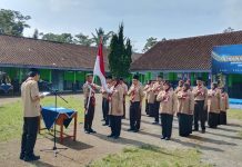 Pramuka SMPN 4 Cilawu Gelar Pelantikan Kenaikan Tingkat, Siapkan Generasi Tangguh dan Berwibawa