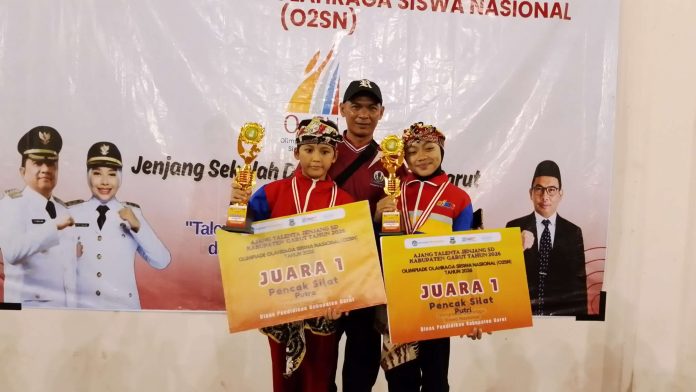 Juara 1 silat O2SN Garut 2026