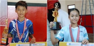 Syafiq dan Khalisa Wakili Garut di O2SN SD Bulutangkis Tingkat Jawa Barat 2026