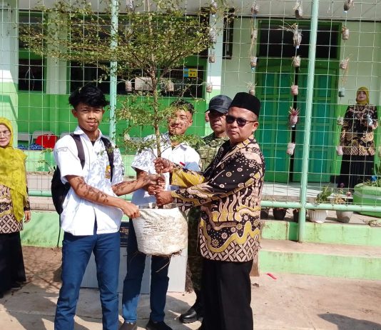 Macangkrama Pileuleuyan SMPN 4 Garut: Lulusan Tinggalkan Kenangan melalui Penanaman Pohon