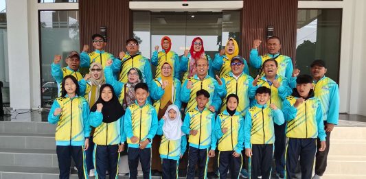 Dinas Pendidikan Kabupaten Garut Lepas Atlet O2SN ke Tingkat Provinsi Jawa Barat