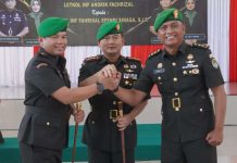 Danrem 062/Tarumanagara Pimpin Sertijab Dandim 0611/Garut