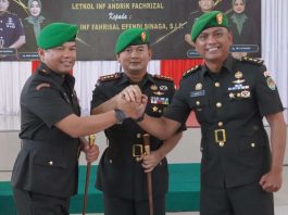 Danrem 062/Tarumanagara Pimpin Sertijab Dandim 0611/Garut