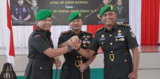 Danrem 062/Tarumanagara Pimpin Sertijab Dandim 0611/Garut