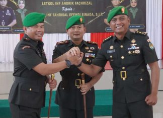 Danrem 062/Tarumanagara Pimpin Sertijab Dandim 0611/Garut