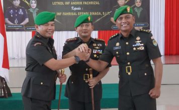 Danrem 062/Tarumanagara Pimpin Sertijab Dandim 0611/Garut