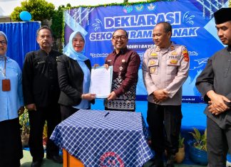 Dari Deklarasi Menuju Budaya Peduli, SMPN 1 Bayongbong Jadi Percontohan Sekolah Ramah Anak di Garut