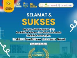 Capaian Baru, Tantangan Baru : Akreditasi Unggul untuk Magister PBSI IPI Garut