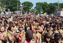 Peringatan HUT ke-65 Gerakan Pramuka Tarogong Kidul Berlangsung Meriah