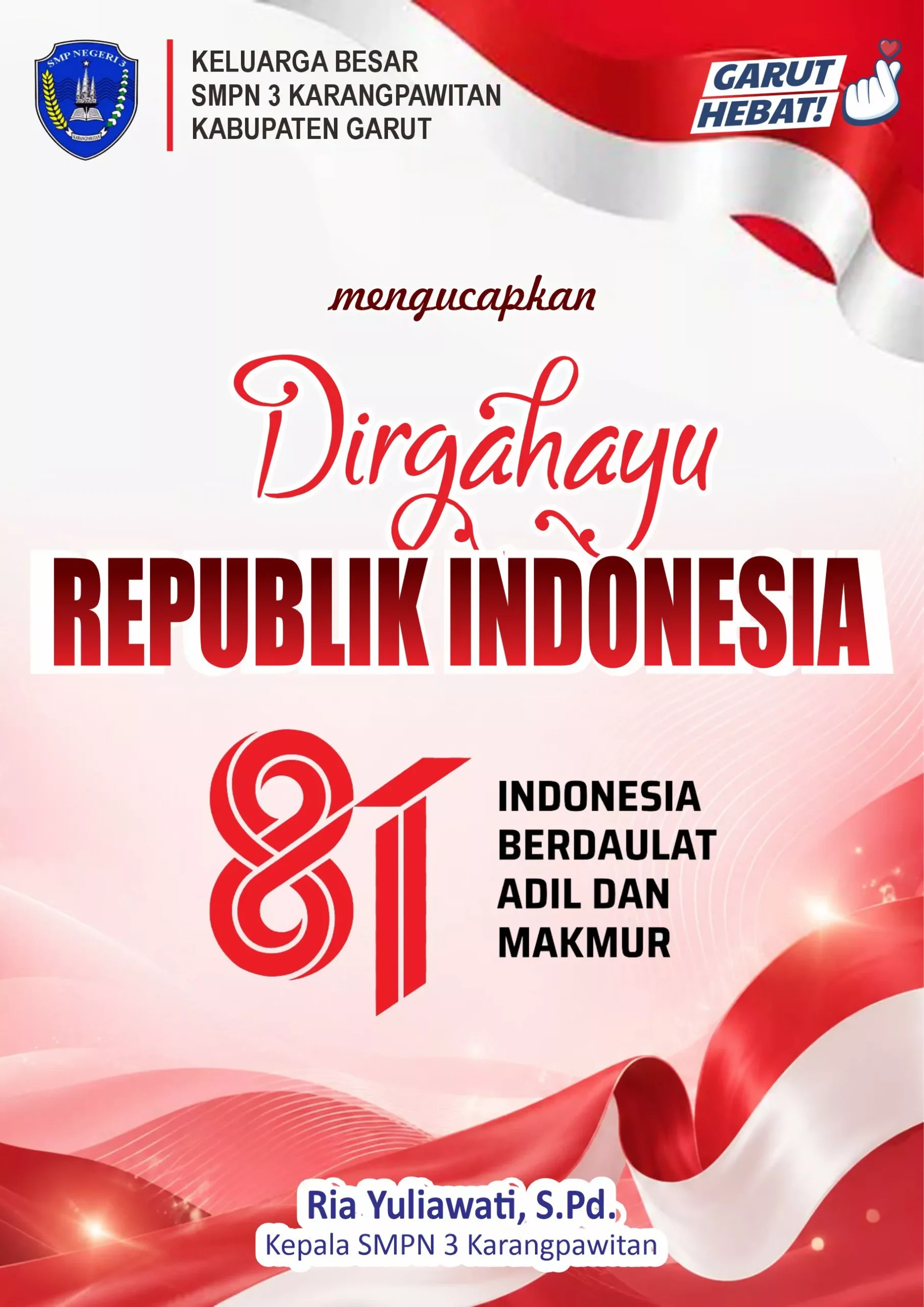hut-ke-81-ri-smpn-3-karpaw