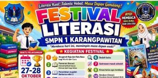 Festival Literasi 2026, SMPN 1 Karangpawitan Siap Tampilkan Karya dan Talenta Murid