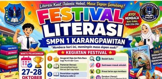Festival Literasi 2026, SMPN 1 Karangpawitan Siap Tampilkan Karya dan Talenta Murid