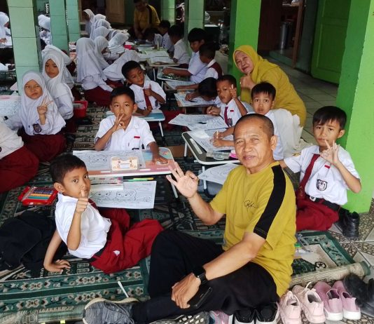 SDN 3 Muarasanding Gelar Lomba Mewarnai, Jaring Wakil ke Tingkat PGRI Cabang Garut Kota