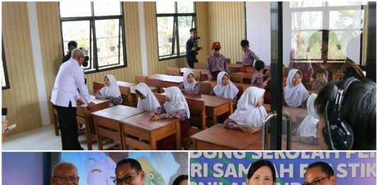 SDN 3 Sukanegla Jadi Bukti: Bangunan Sekolah dari 18 Ton Sampah Plastik